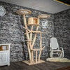 RESERVIERT + ÄNDERUNGEN - Naturkratzbaum 3734 Kratzbaum Natur Holz Design 200 cm hoch Katzenbaum