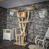 RESERVIERT + ÄNDERUNGEN - Naturkratzbaum 3734 Kratzbaum Natur Holz Design 200 cm hoch Katzenbaum