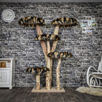 Naturkratzbaum 3752 Kratzbaum Natur Holz Design 175 cm hoch Katzenbaum