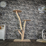 Naturkratzbaum 3792 Kratzbaum Natur Holz Design 153 cm hoch Katzenbaum