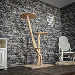 Naturkratzbaum 3792 Kratzbaum Natur Holz Design 153 cm hoch Katzenbaum