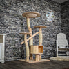 Naturkratzbaum 3797 Kratzbaum Natur Holz Design 145 cm hoch Katzenbaum