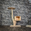 RESERVIERT + ÄNDERUNG - Naturkratzbaum 3802 Kratzbaum Natur Holz Design 103 cm hoch Katzenbaum
