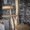 Naturkratzbaum 3809 Kratzbaum Natur Holz Design 225 cm hoch Katzenbaum
