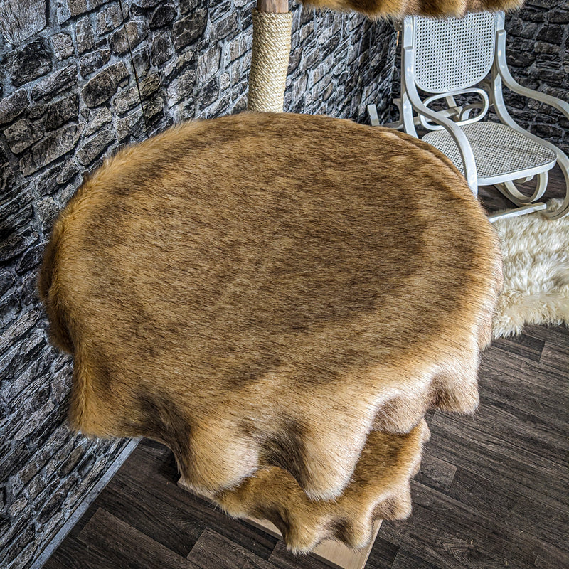 Naturkratzbaum 3825 Kratzbaum Natur Holz Design 144 cm hoch Katzenbaum