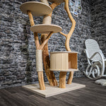RESERVIERT + ÄNDERUNG Naturkratzbaum 2256 Kratzbaum Natur Holz Design 170 cm hoch
