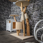 Naturkratzbaum 2257 Kratzbaum Natur Holz Design 180 cm hoch