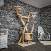 Naturkratzbaum 2257 Kratzbaum Natur Holz Design 180 cm hoch