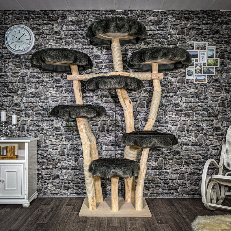 Naturkratzbaum 2500 Kratzbaum Natur Holz Design 202 cm hoch