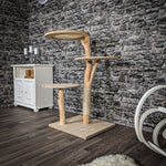 Naturkratzbaum 2504 Kratzbaum Natur Holz Design 115 cm hoch