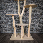 Naturkratzbaum 2523 Kratzbaum Natur Holz Design 174 cm hoch Katzenbaum