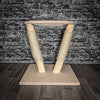 Liegemulde 64 cm hoch 58 cm Durchmesser Natur Holz Design Kratzbaum Naturkratzbaum