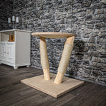 Liegemulde 64 cm hoch 58 cm Durchmesser Natur Holz Design Kratzbaum Naturkratzbaum