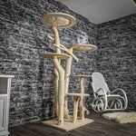 Naturkratzbaum 2570 Kratzbaum Natur Holz Design 173 cm hoch