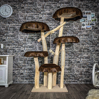 Naturkratzbaum 2572 Kratzbaum Natur Holz Design 176 cm hoch