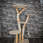 RESERVIERT Naturkratzbaum 2574 Kratzbaum Natur Holz Design 144 cm hoch