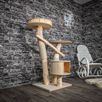 Naturkratzbaum 2575 Kratzbaum Natur Holz Design 129 cm hoch