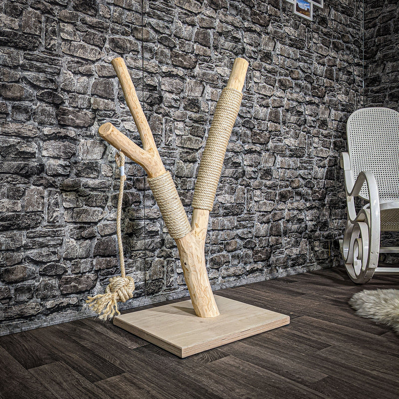 Kratzstamm 2535 Natur Holz Design Kratzbaum 100 cm hoch Naturkratzbaum