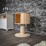 Katzenbett 2558 Wendehäuschen Katzenhöhle 62 cm hoch Natur Holz Design Kratzbaum Naturkratzbaum