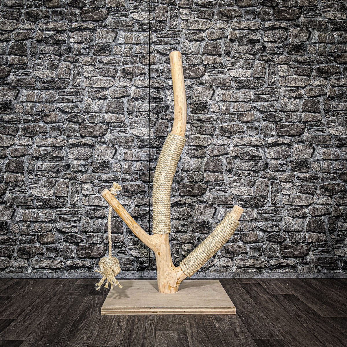 Naturkratzbaum 2585 Kratzbaum Natur Holz Design 106 cm hoch