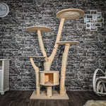 Naturkratzbaum 2599 Kratzbaum Natur Holz Design 174 cm hoch