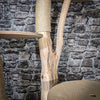 Naturkratzbaum 145 cm hoch Kratzbaum Natur Holz Design 2603 Katzenbaum