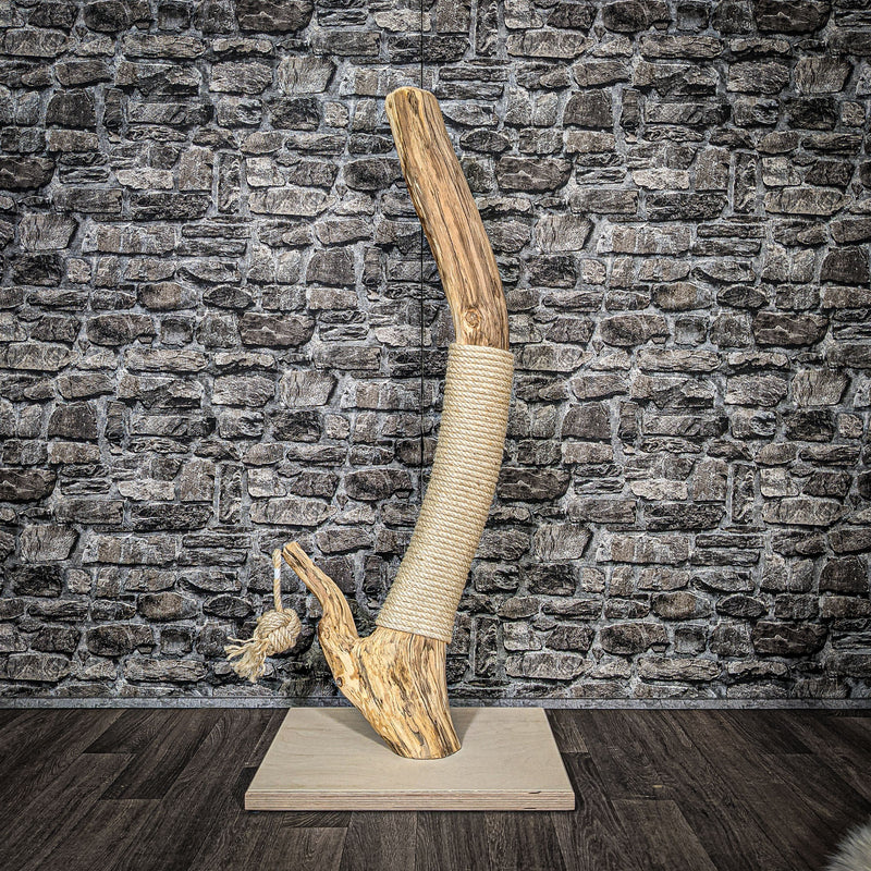 Kratzstamm 120 cm hoch Natur Holz Design Kratzbaum 2611 Naturkratzbaum
