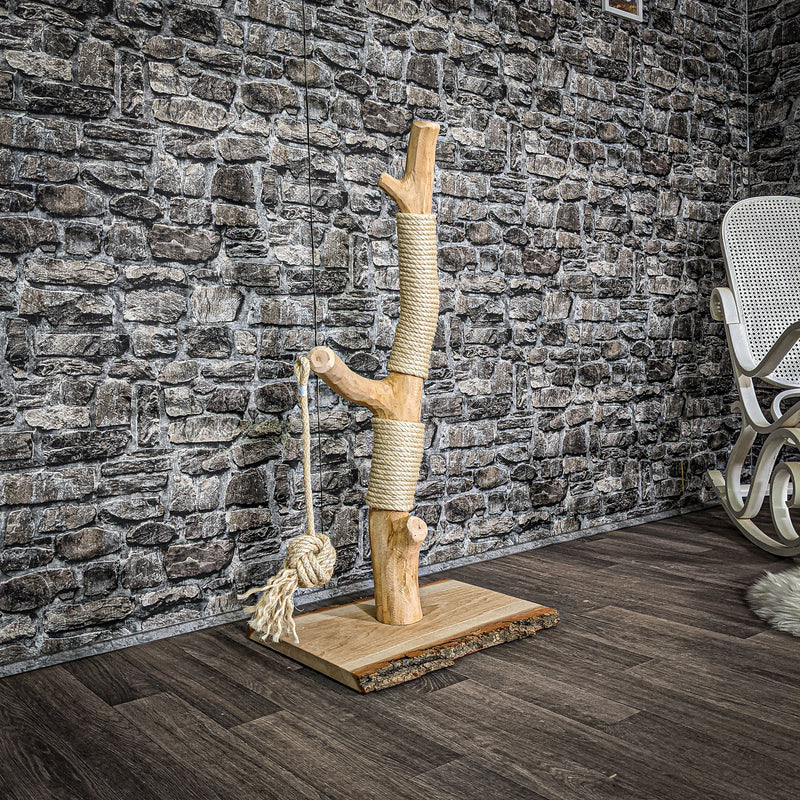 Kratzstamm 97 cm hoch Natur Holz Design Kratzbaum 2627 Naturkratzbaum
