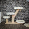 Naturkratzbaum 106 cm hoch Kratzbaum Natur Holz Design 2628 Katzenbaum