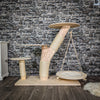 Naturkratzbaum 106 cm hoch Kratzbaum Natur Holz Design 2628 Katzenbaum