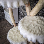 Naturkratzbaum 186 cm hoch Kratzbaum Natur Holz Design 2634 Katzenbaum