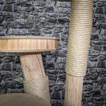 Naturkratzbaum 117 cm hoch Kratzbaum Natur Holz Design 2636 Katzenbaum
