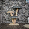 Naturkratzbaum 117 cm hoch Kratzbaum Natur Holz Design 2636 Katzenbaum