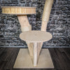 Naturkratzbaum 117 cm hoch Kratzbaum Natur Holz Design 2636 Katzenbaum