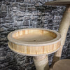Naturkratzbaum 117 cm hoch Kratzbaum Natur Holz Design 2636 Katzenbaum