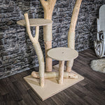 Naturkratzbaum 200 cm hoch Kratzbaum Natur Holz Design 2643 Katzenbaum