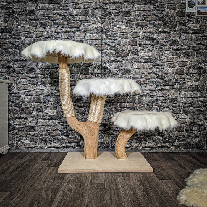 Naturkratzbaum 2435 Kratzbaum Natur Holz Design 103 cm hoch