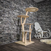 RESERVIERT + ÄNDERUNGEN - Naturkratzbaum 2448 Kratzbaum Natur Holz Design 142 cm hoch
