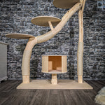 Naturkratzbaum 2454 Kratzbaum Natur Holz Design 160 cm hoch