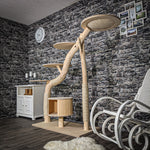 Naturkratzbaum 2454 Kratzbaum Natur Holz Design 160 cm hoch