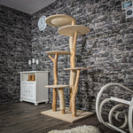 Naturkratzbaum 2461 Kratzbaum Natur Holz Design 173 cm hoch Katzenbaum