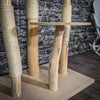 Naturkratzbaum 218 cm hoch Kratzbaum Natur Holz Design 2658 Katzenbaum