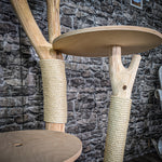 Naturkratzbaum 172 cm hoch Kratzbaum Natur Holz Design 2661 Katzenbaum