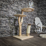 Naturkratzbaum 115 cm hoch Kratzbaum Natur Holz Design 2665 Katzenbaum