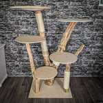 Naturkratzbaum 150 cm hoch Kratzbaum Natur Holz Design 2670 Katzenbaum
